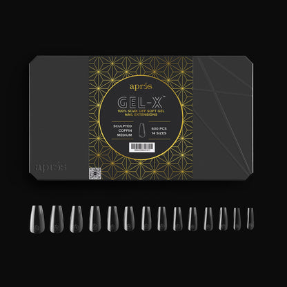 Gel-X Sculpted Coffin Medium Tip Box (600)