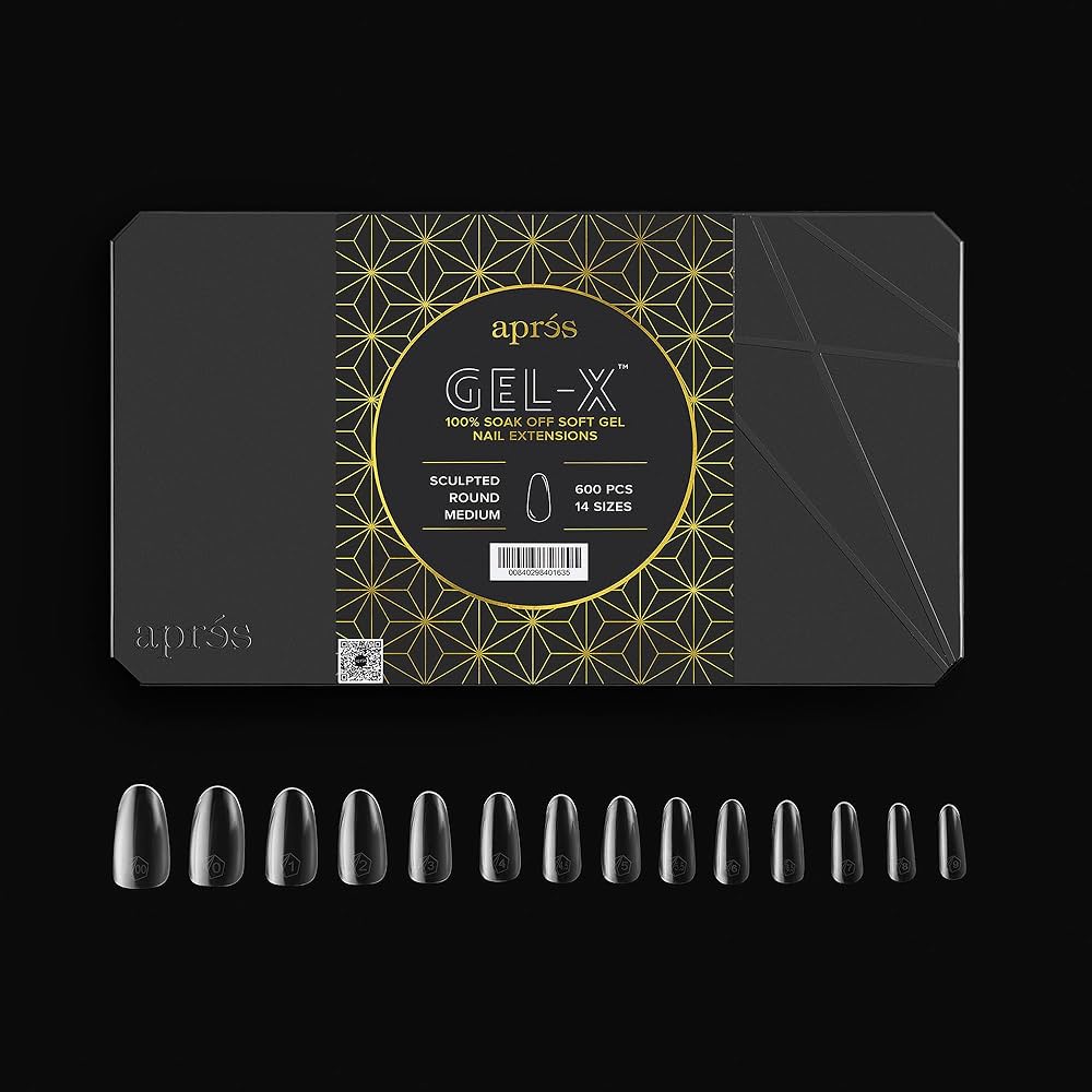 Gel-X Sculpted Round Medium Tip Box (600)