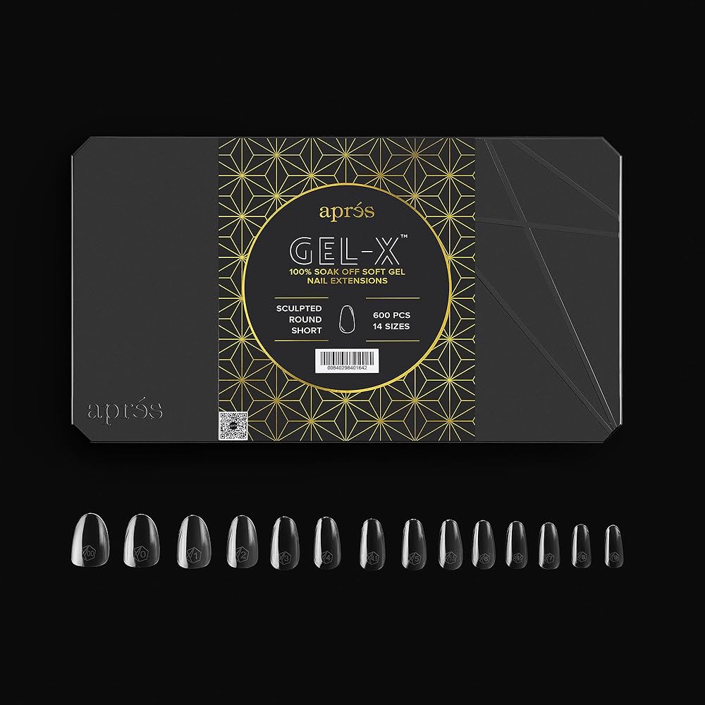 Gel-X Sculpted Round Short Tip Box (600)