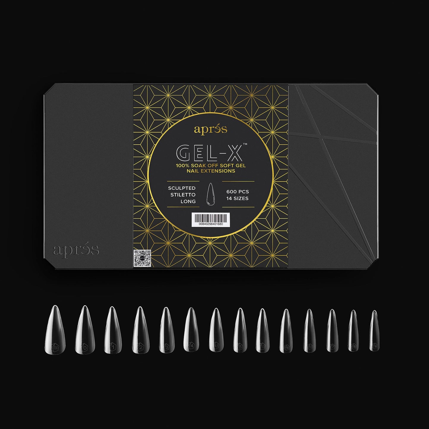 Gel-X Sculpted Stiletto Long Tip Box (600)