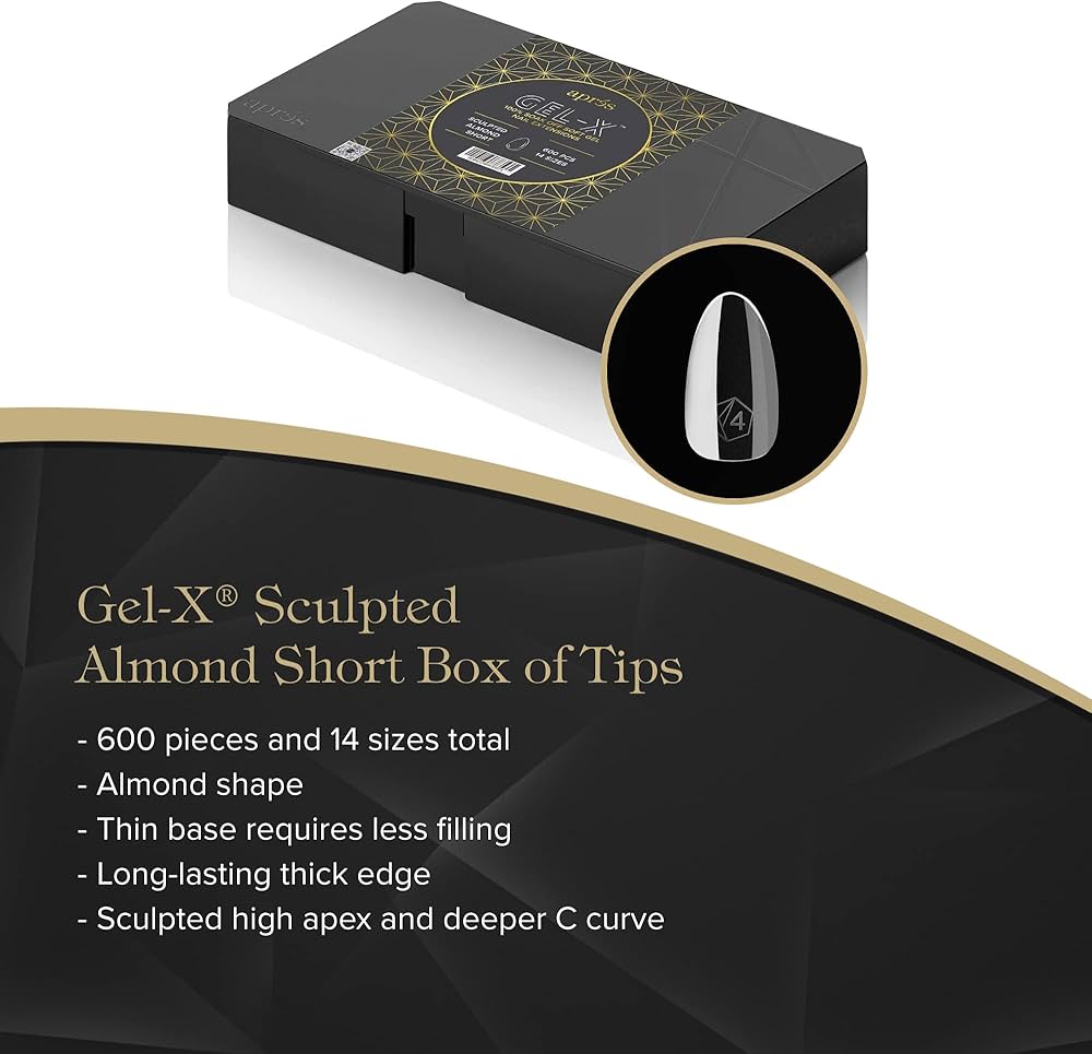 Gel-X Sculpted Almond Short (600)