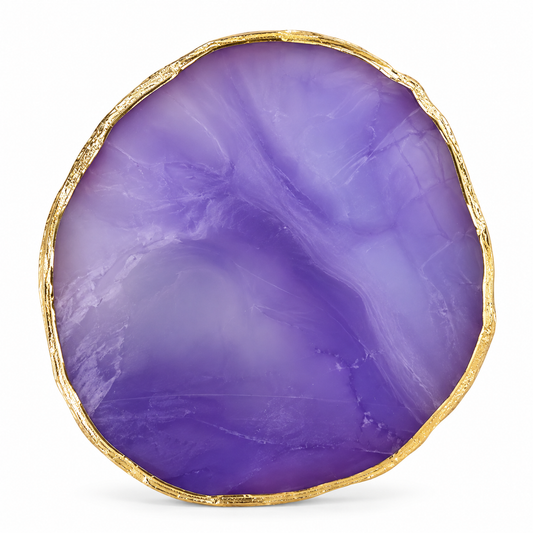 Purple round stone