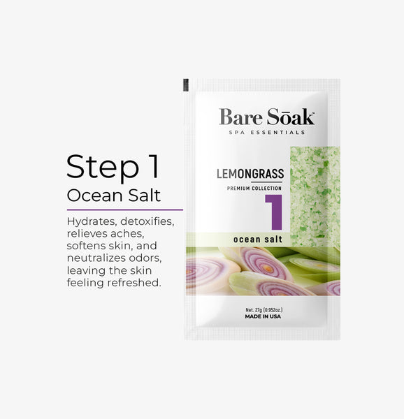 Bare Soak 5-step lemongrass single pack
