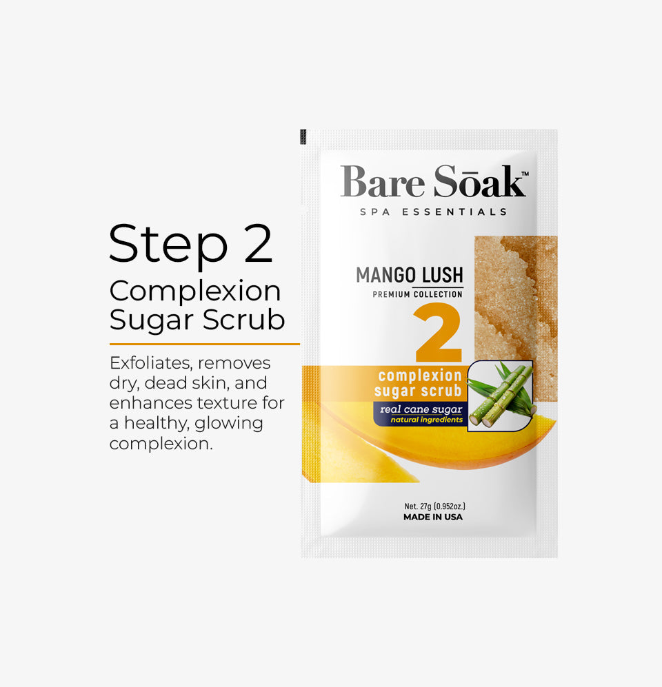 Bare Soak 5-step mango lush single pack