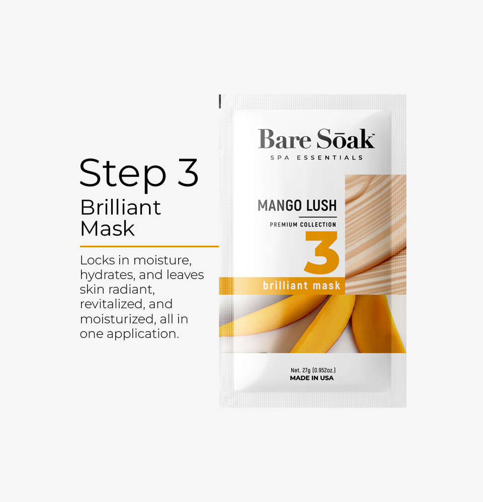 Bare Soak 5-step mango lush single pack