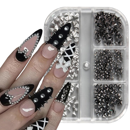 Black rivet charm