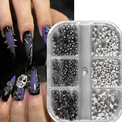 Black rivet charm