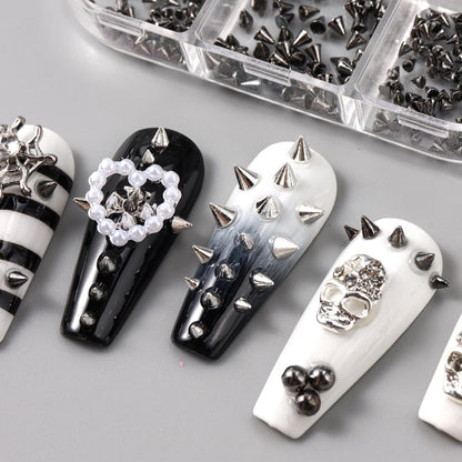 Black rivet charm