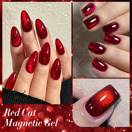 Born Pretty red cateye t068