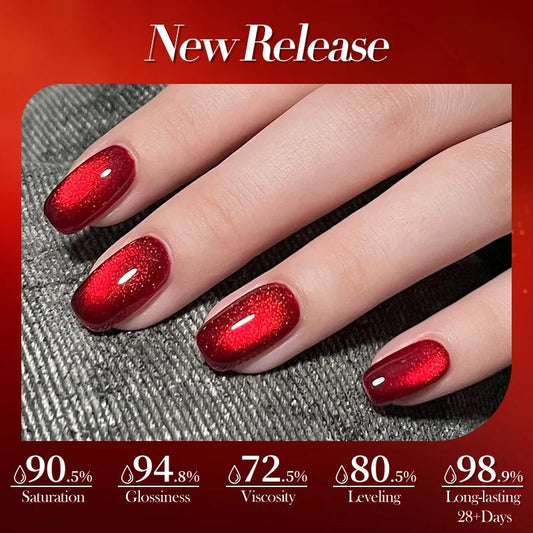 Born Pretty red cateye t068