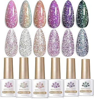 Born Pretty reflective glitter gel - T048