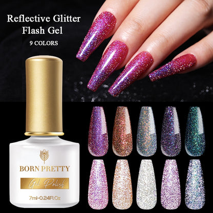 Born Pretty reflective glitter gel - T048