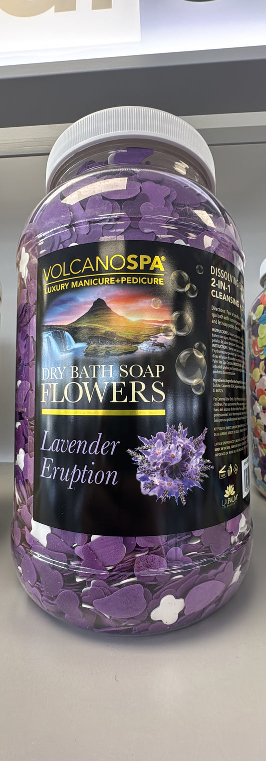 La Palm volcano Spa dry bath soap flower lavender eruption