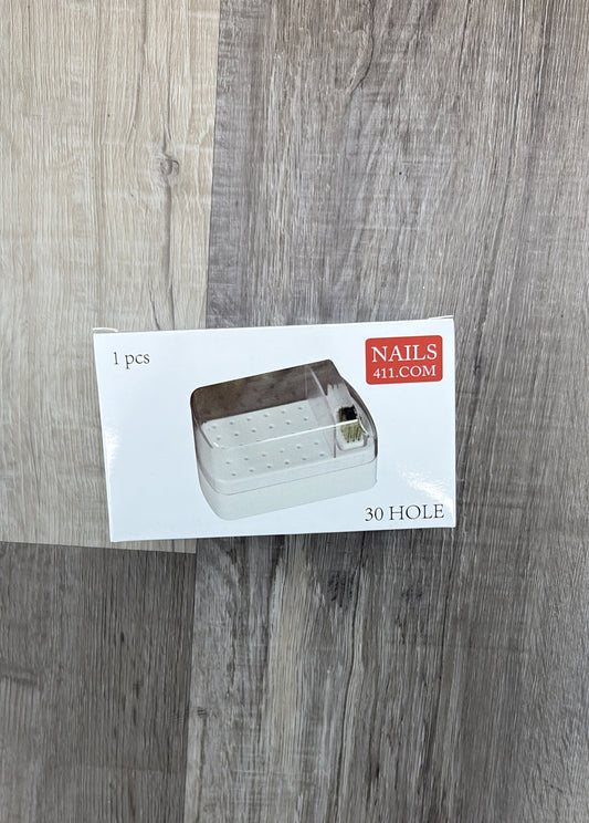 Drill bit holder white