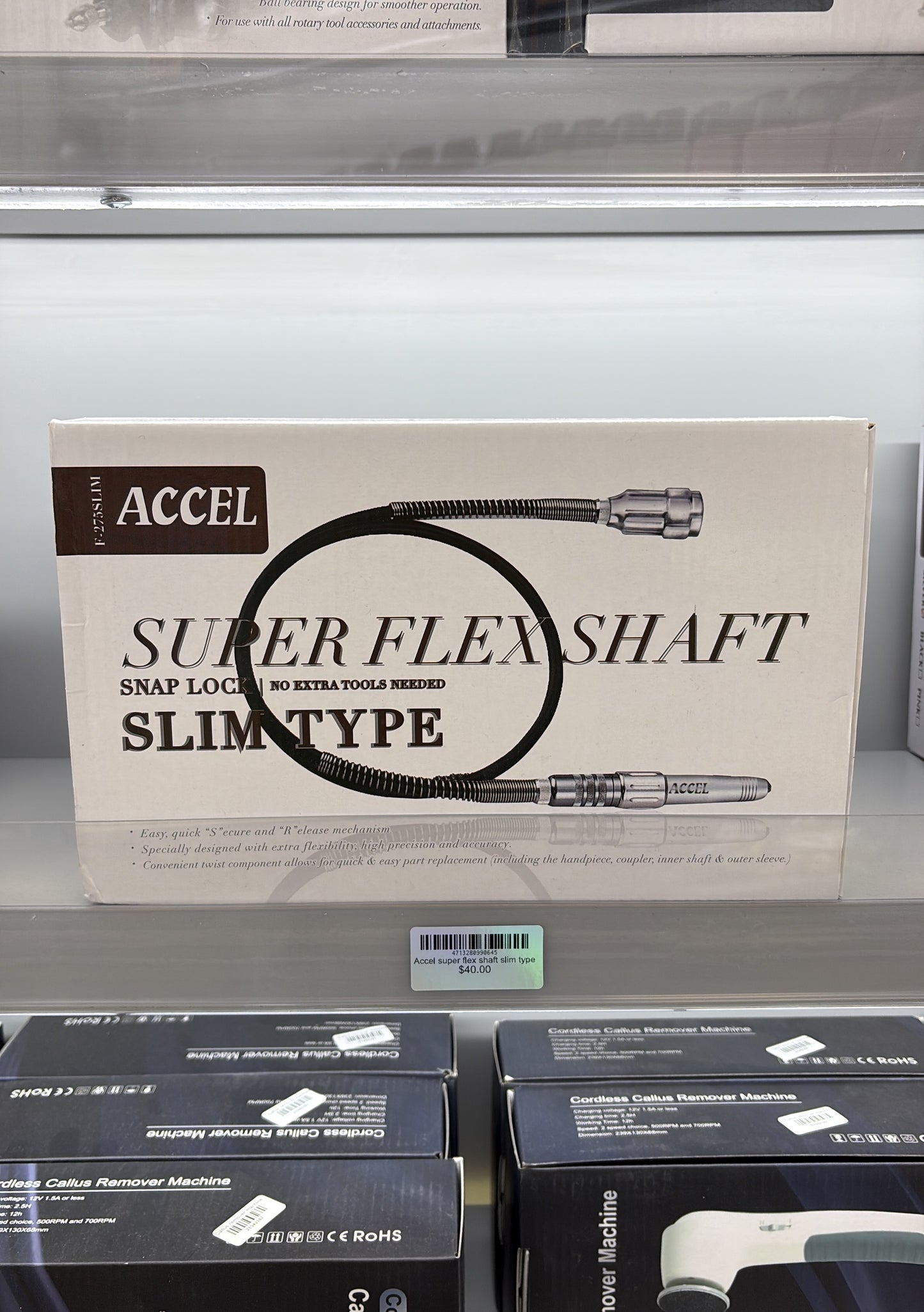Accel super flex shaft slim type