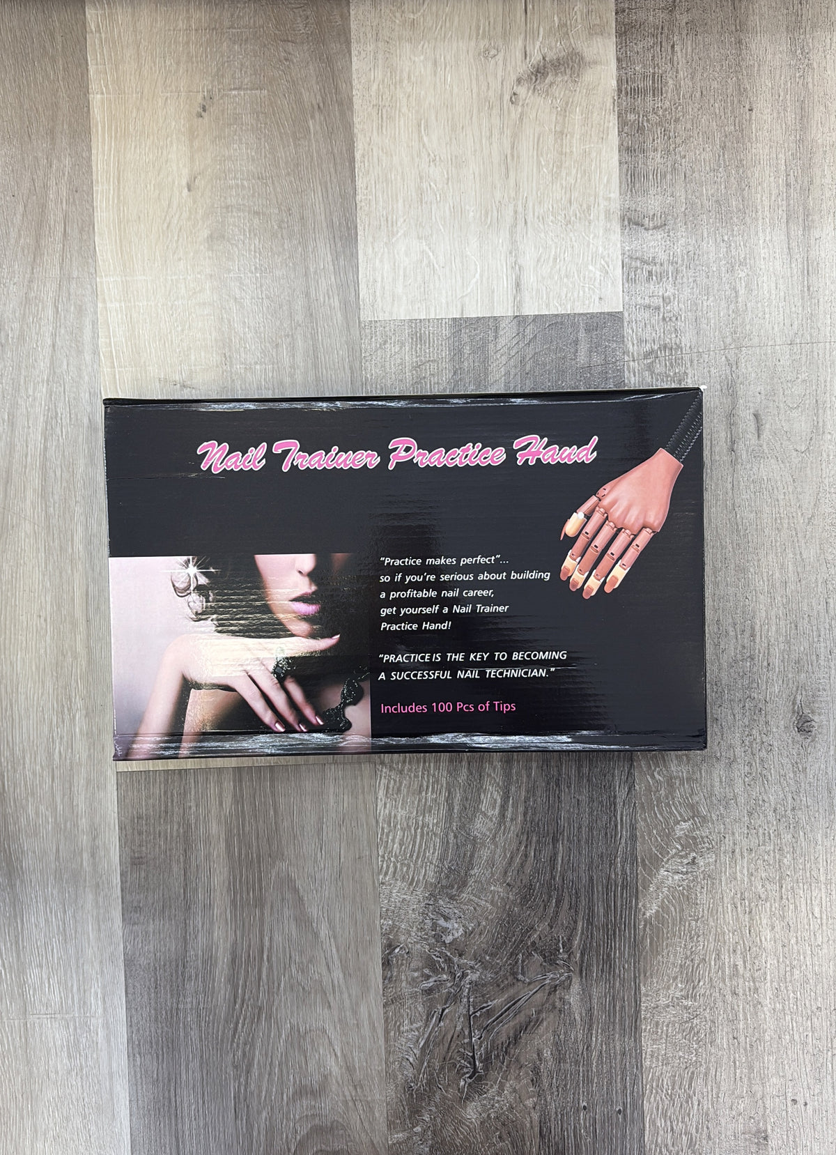 Flexible nail trainer practice hand