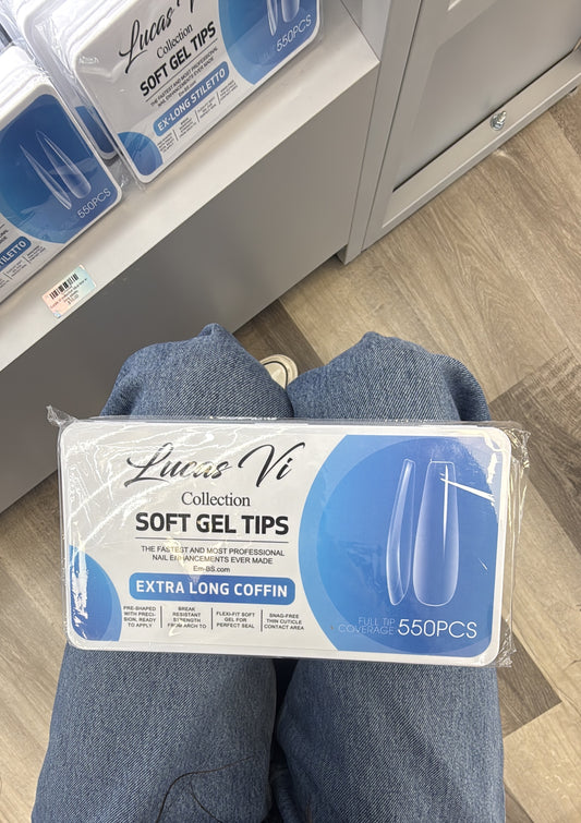 Lucas Vi Extra Long Coffin soft gel tips