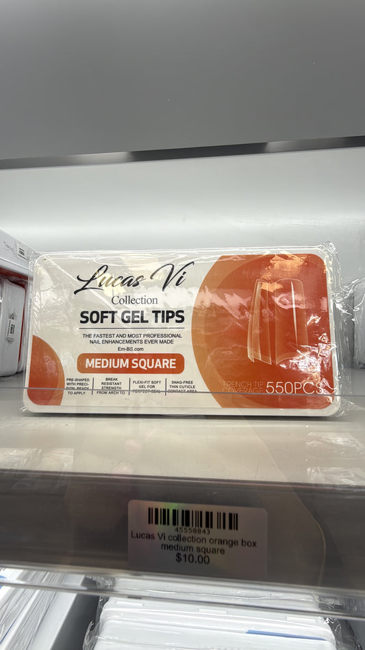 Lucas Vi collection orange box medium square