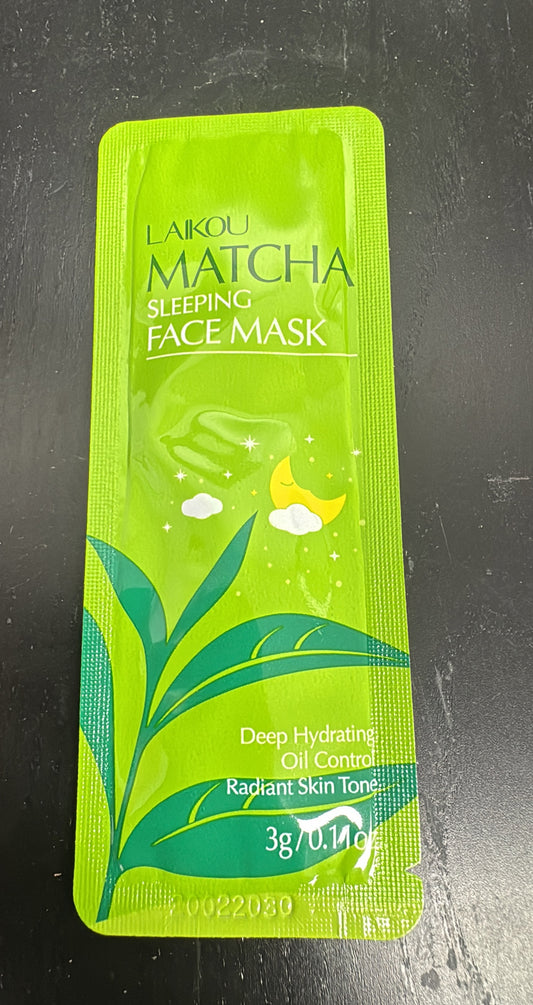 Matcha sleeping face mask