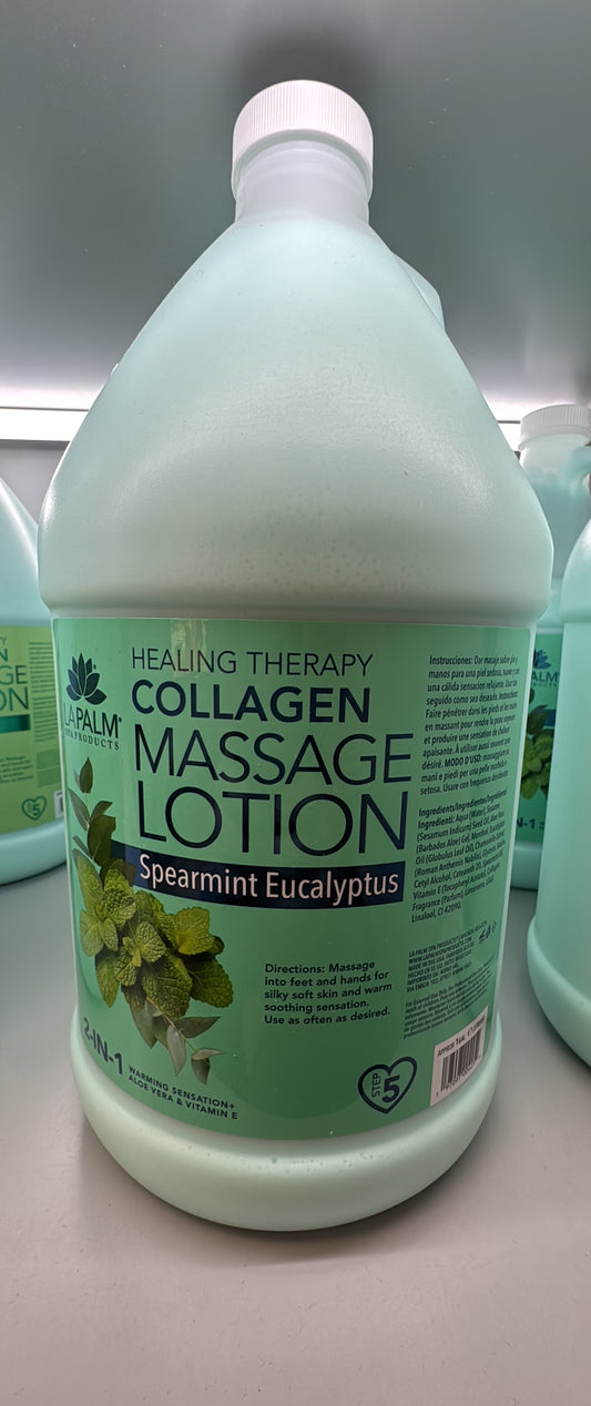 La Palm Healing Therapy Lotion (Gallon)Spearmint Eucalyptus
