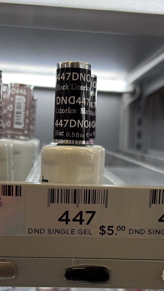 DND Gel 447 Black Licorice