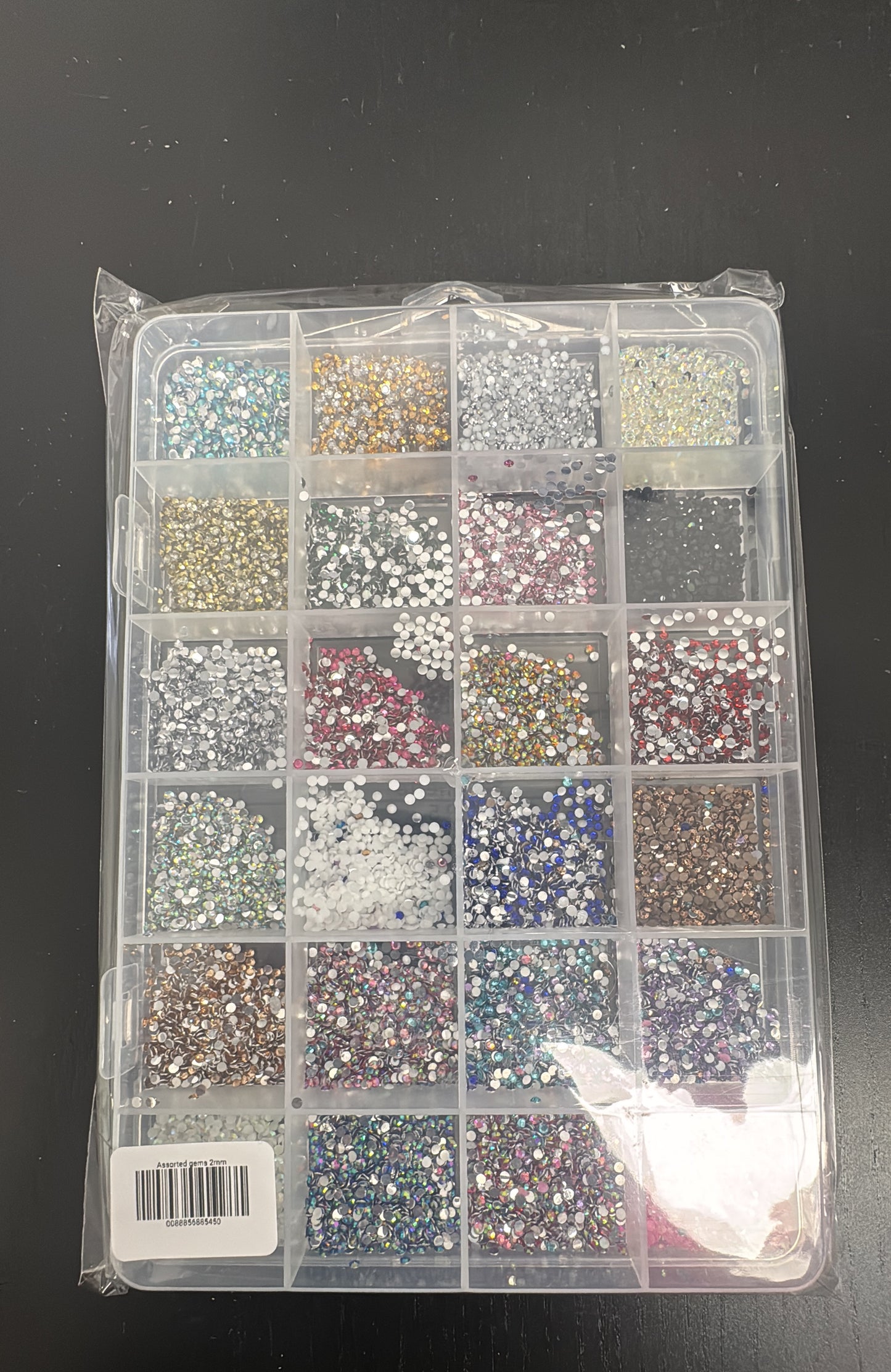 Assorted gem 2mm