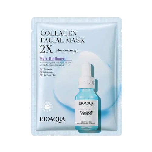 Collagen facial mask blue