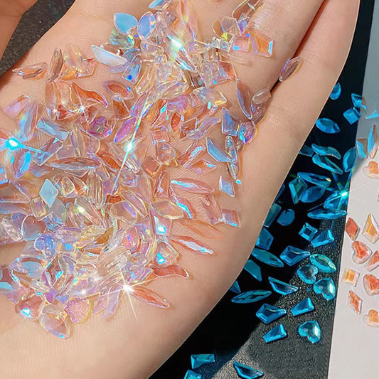 DIY Nail Art transparent gems