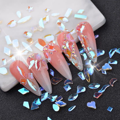 DIY Nail Art transparent gems