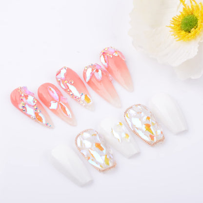 DIY Nail Art transparent gems