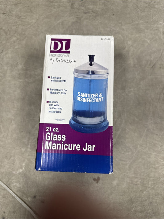 DL Professional glass manicure jar