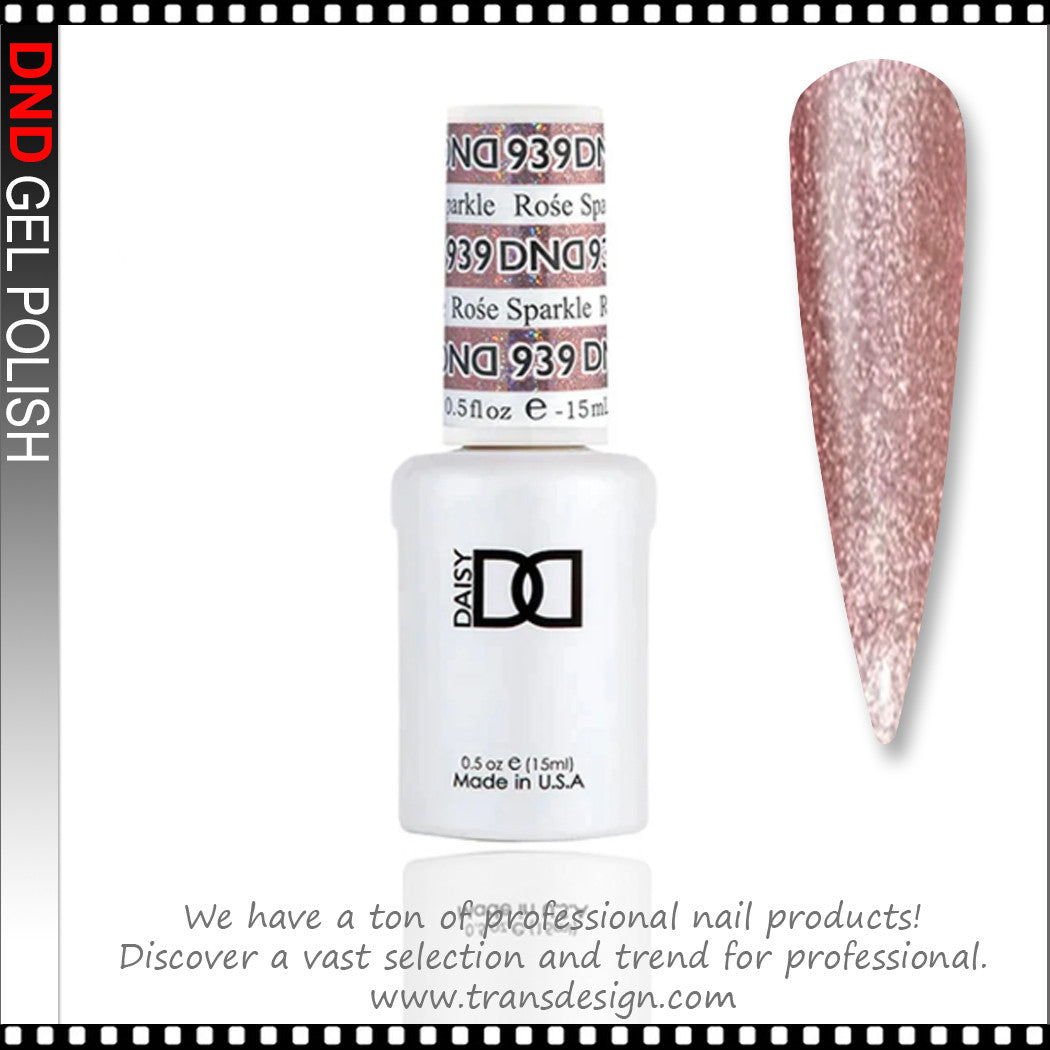 DND gel - #939 Rose Sparkle