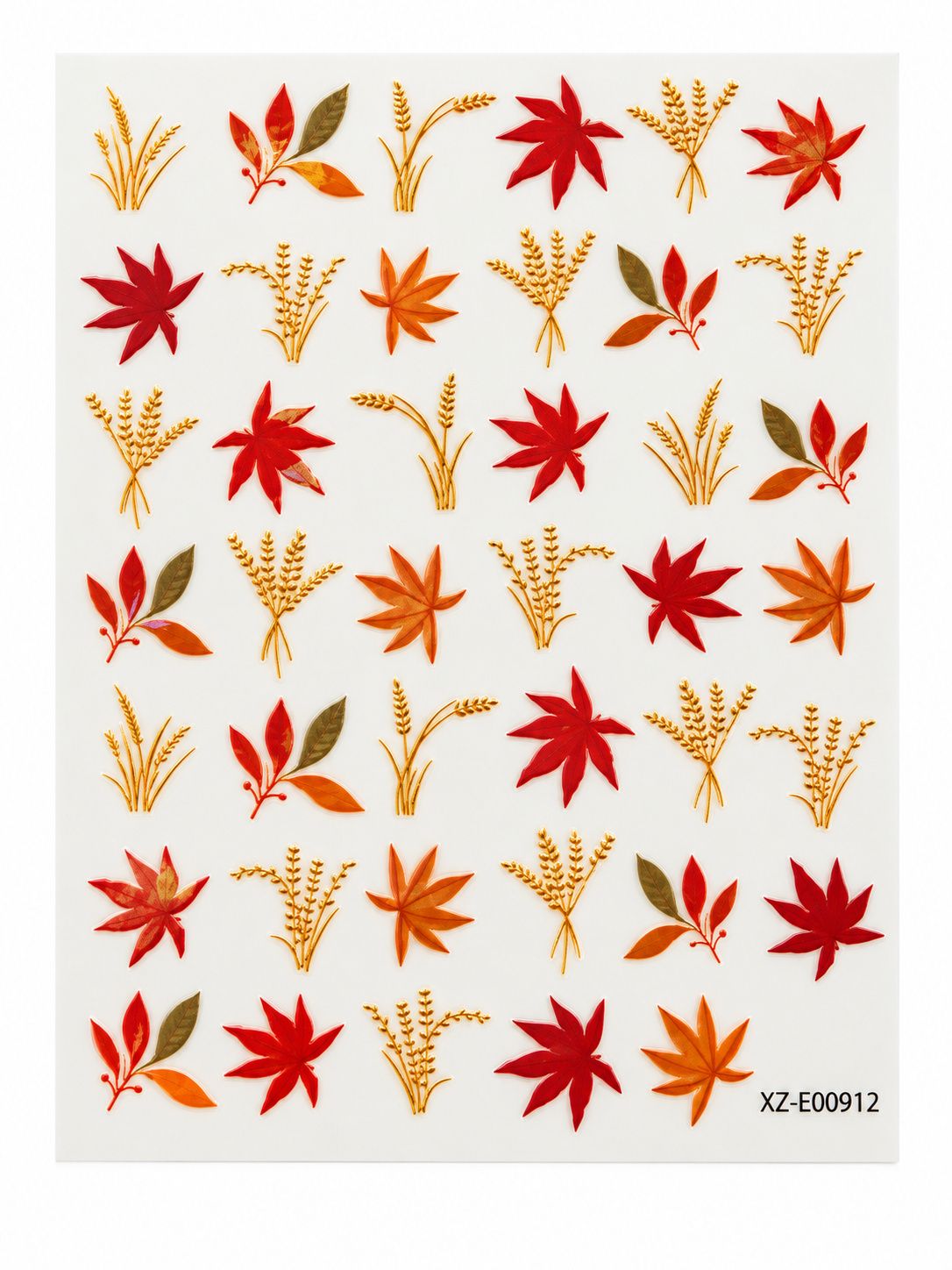 Fall stickers-nail art