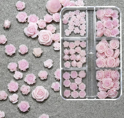 6 grid resin floral rhinestones