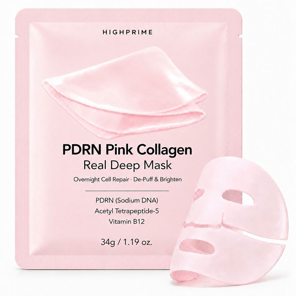 Highprime PDRN pink collagen real deep face mask