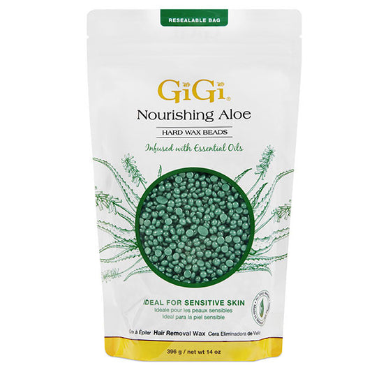 Gigi hard wax beads green 14oz