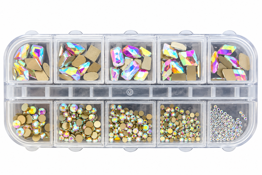 Glass Mixed Gems AB Color