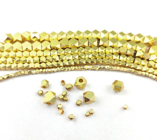 gold variety beads flat back