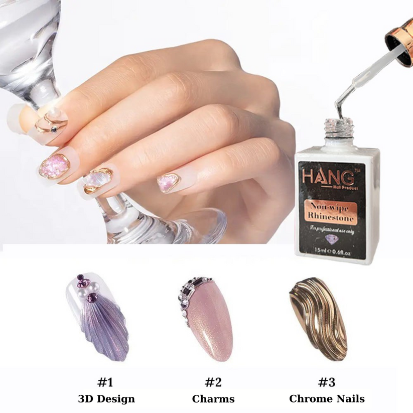 Hang rhinestone glue