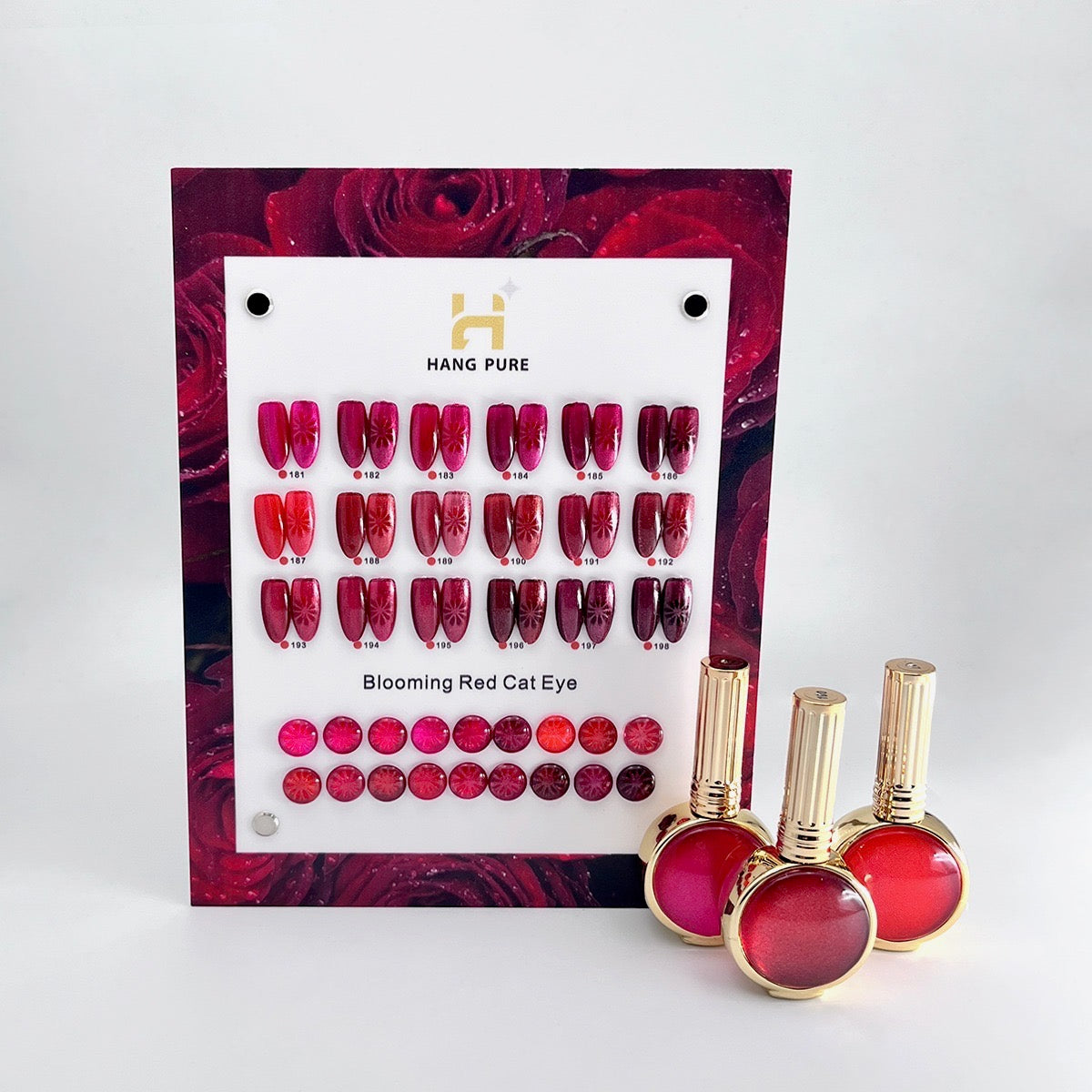 Hang cat eye - blooming red 191