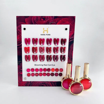 Hang cat eye - blooming red 191