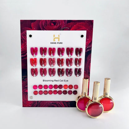 Hang cat eye - blooming red 194