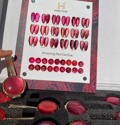 Hang cat eye - blooming red 194