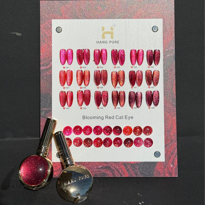 Hang cat eye - blooming red 198