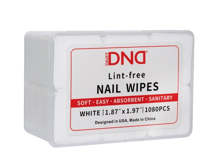 DND Lint Free Nail Wipes WHITE - 1080pcs