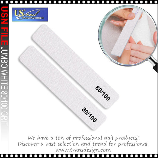 Jumbo white 80/100 file single