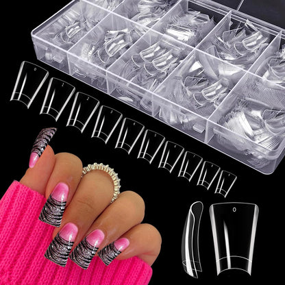 Nail Kingdom half cover duck M nail tip box (500pcs)