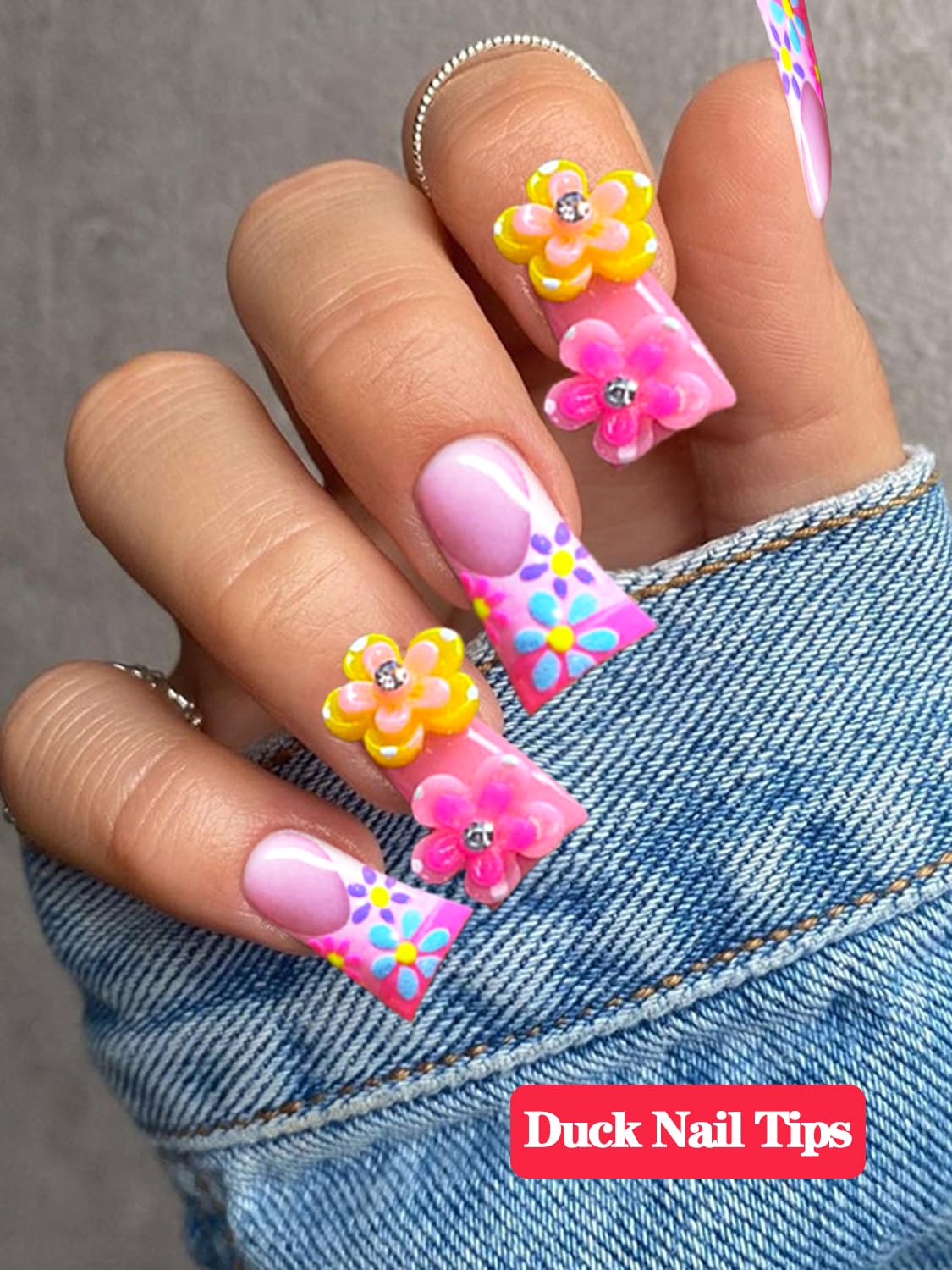 Nail Kingdom half cover duck M nail tip box (500pcs)