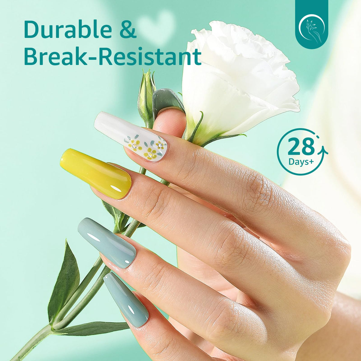 Nail Kingdom clear straight square tips #7