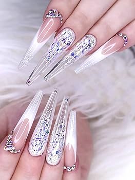 Nail Kingdom clear straight coffin tips #4